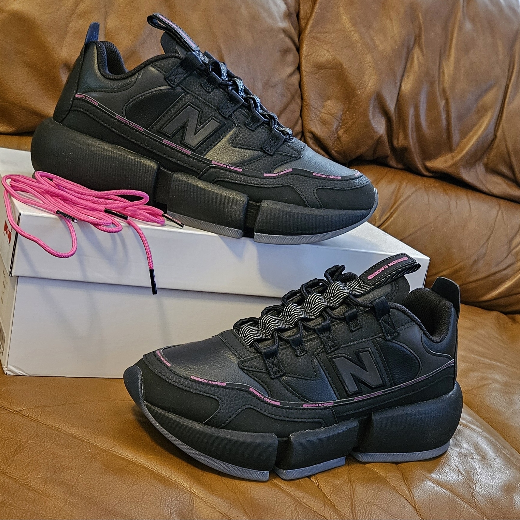 New Mens New Balance Jaden Smith X Vision Black Pink Size 105